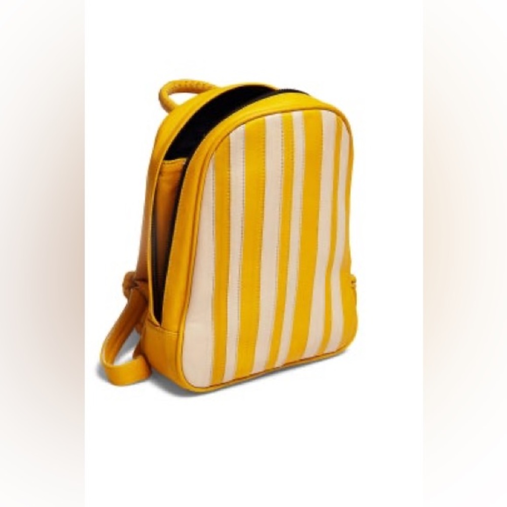 Cleobella Mini Yellow Strip Backpack